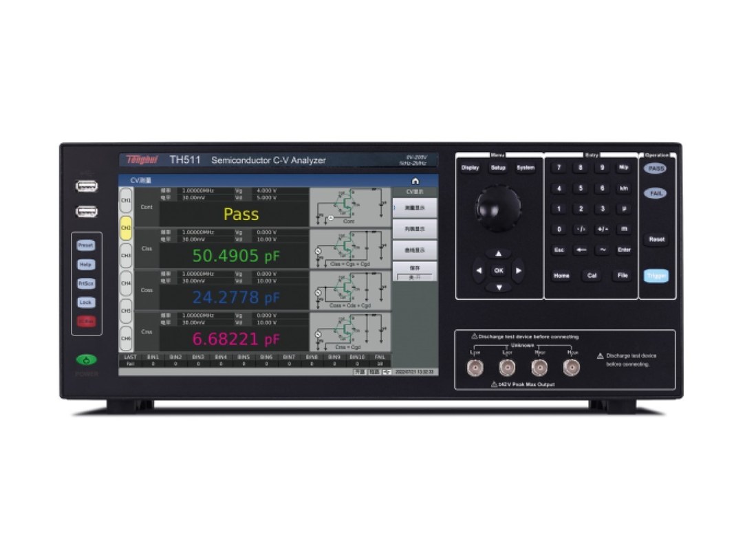 Semiconductor Component Analyzer CV Dual CPU Architecture 10 Bin Sorting